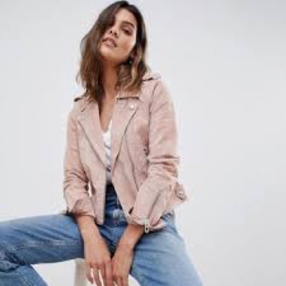 🩷 REVOLVE BLANKNYC Belted Suede Jacket Medium